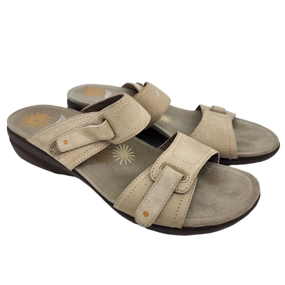Dansko Leather Isabel Slip On Wedge Heel Slide Comfort Sandals Size EU 40